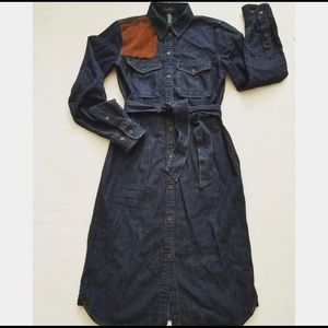 LRL LAUREN JEANS CO RALPH LAUREN DENIM DRESS Size 2